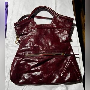 Burgundy large purse